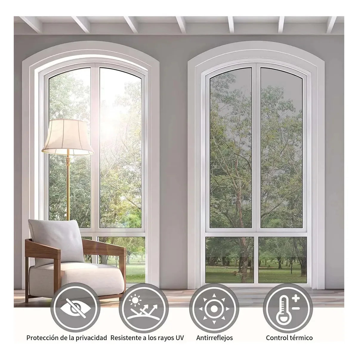 Vinil Adhesivo para ventanas Anti UV (60 cm x 5 mt)