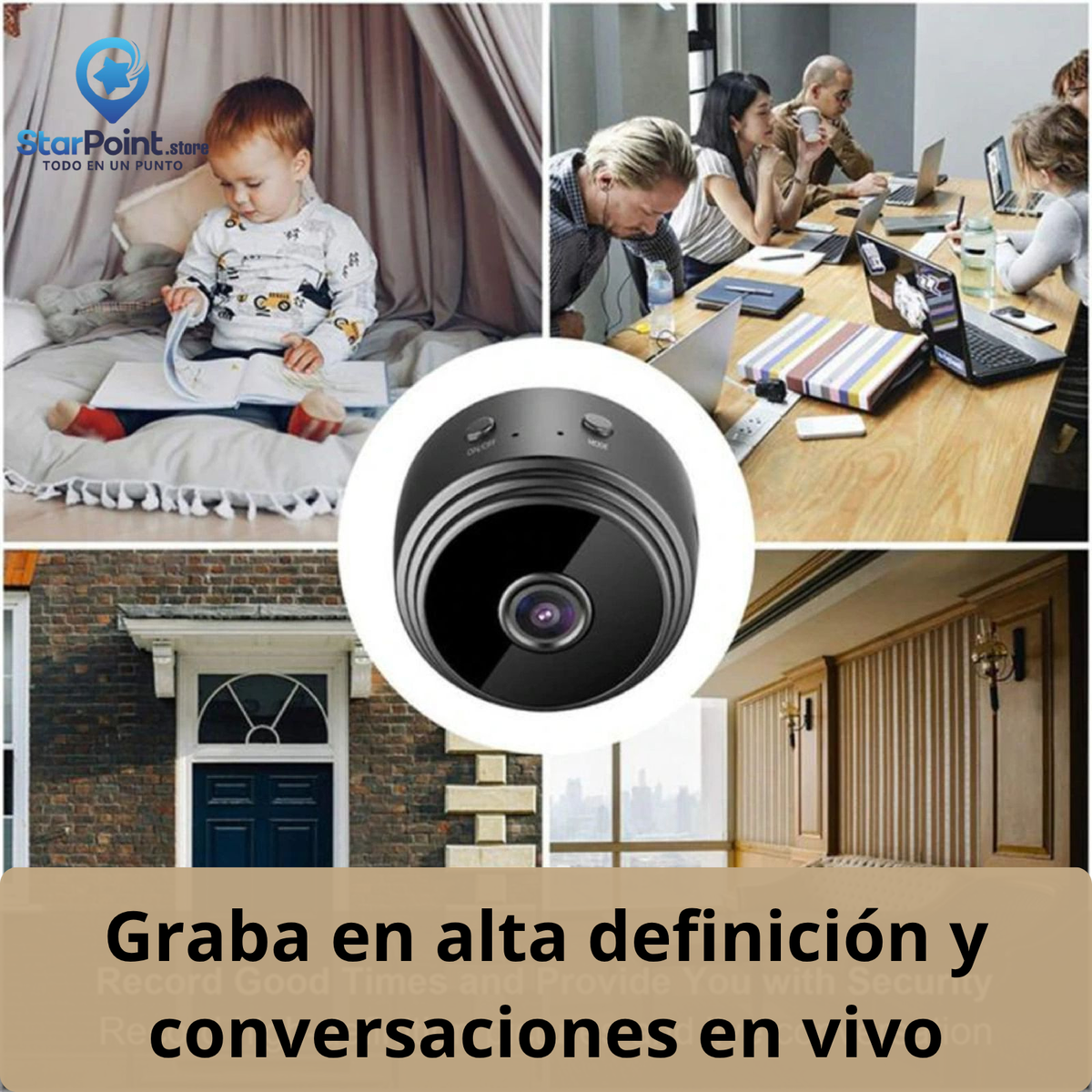 Mini Cámara Espía De Seguridad