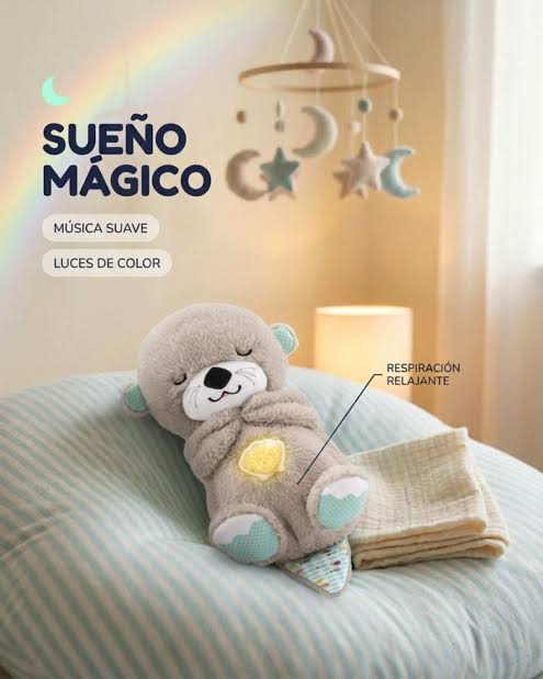 Nutria de Peluche Calmante Gris