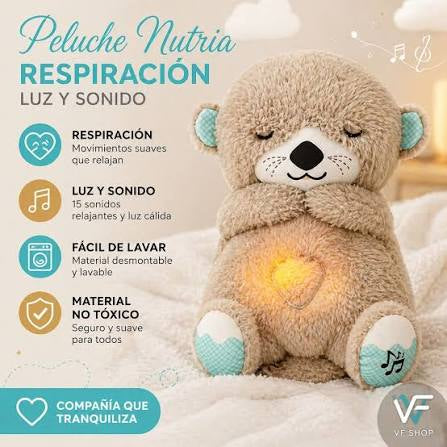 Nutria de Peluche Calmante Gris
