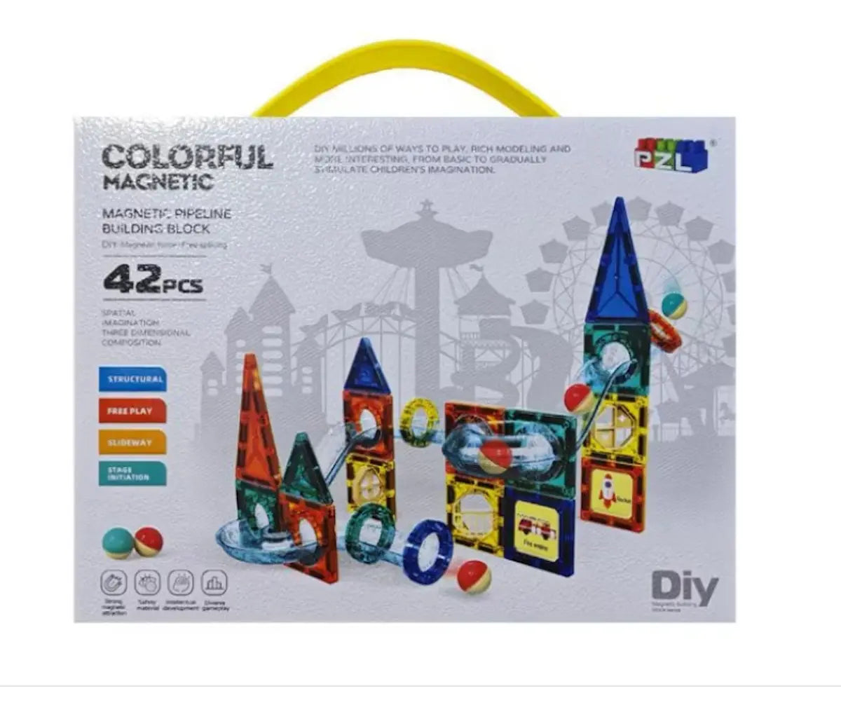 Juguete Magnético Magnetic Diy Blocks 42