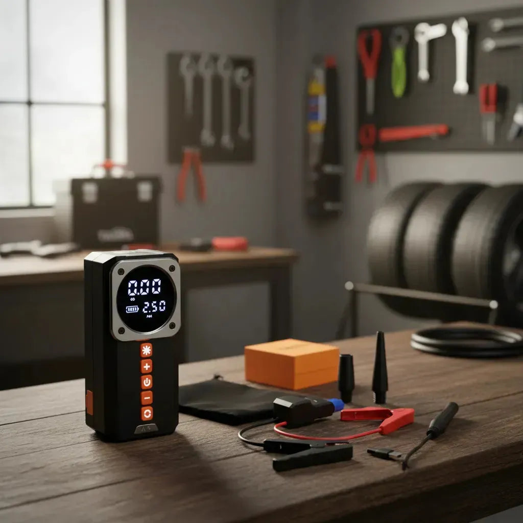Partidor powerbank inflador compresor 2